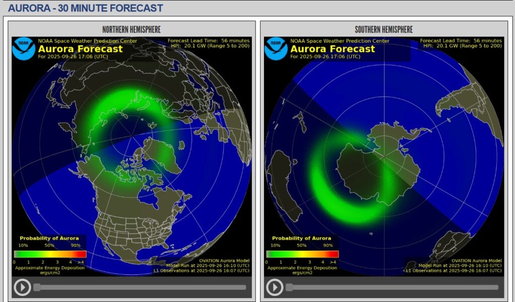 NOAA Space Weather Prediction - Aurora Forecast